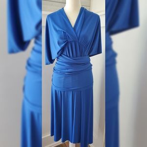 Dessy Group Size Medium Blue Convertible Dress